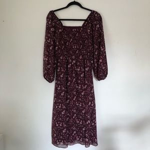 Madewell (Re)sourced Georgette Dress in Paisley XS